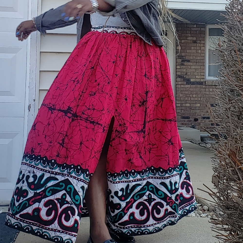 Ankara Maxi long Skirt